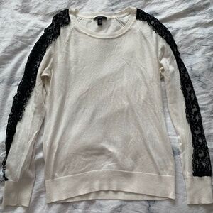 Jacob Long Sleeve with Black Lace Sleeve  Details